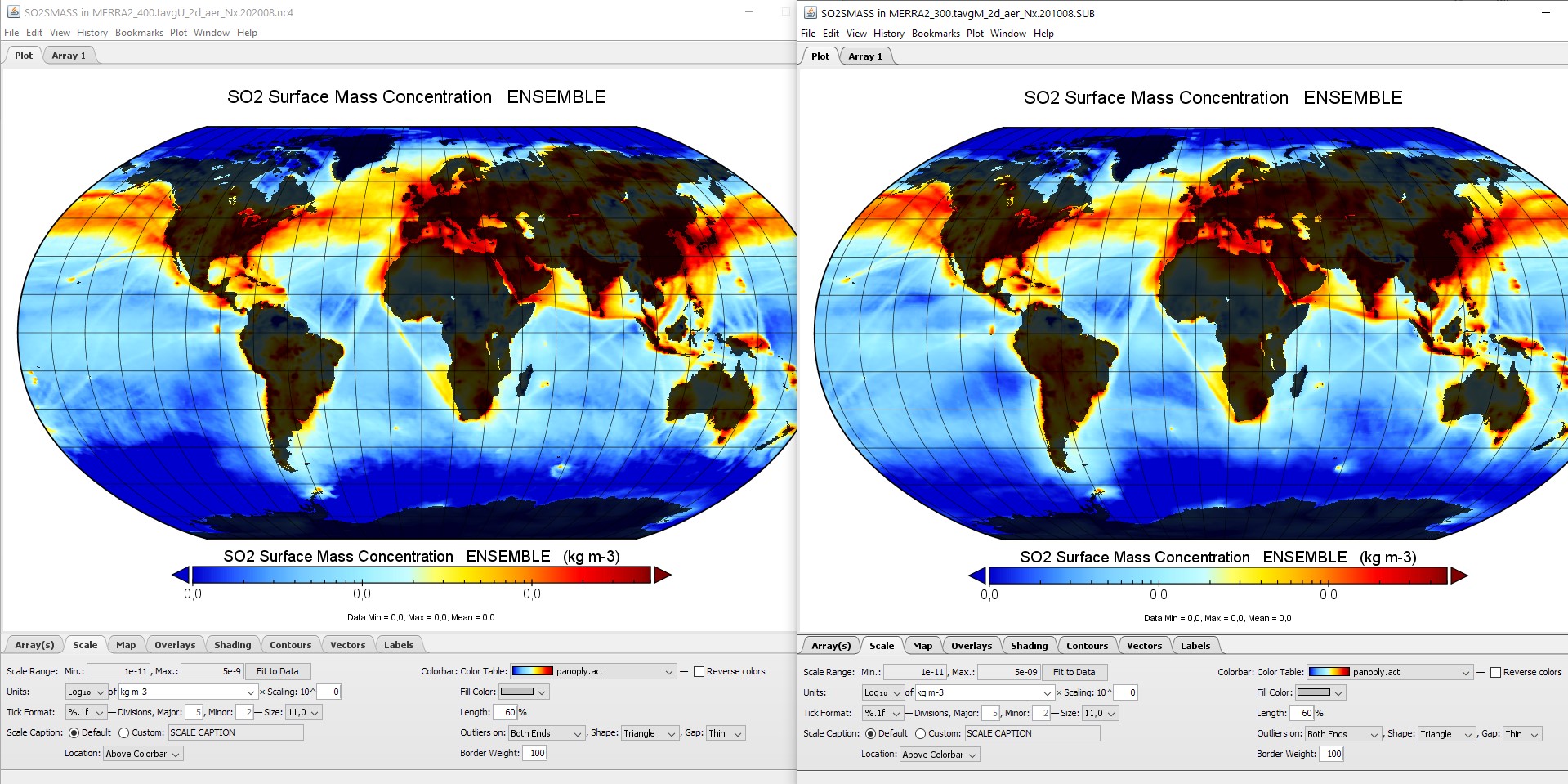 2010-08 vs 2020-08 SO2 Surface Mass Concentration ENSEMBLE Log10.jpeg.jpg