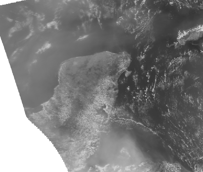 My study area, L1b after reprojection tool