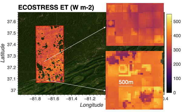 Grid artifacts in ecostress L3 ETinst product